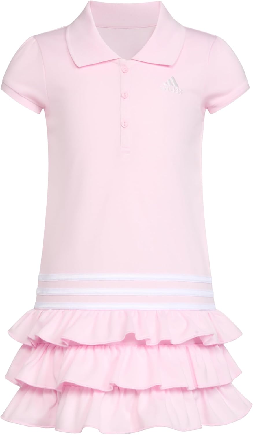 Adidas Girls Active Polo Ruffle Dress