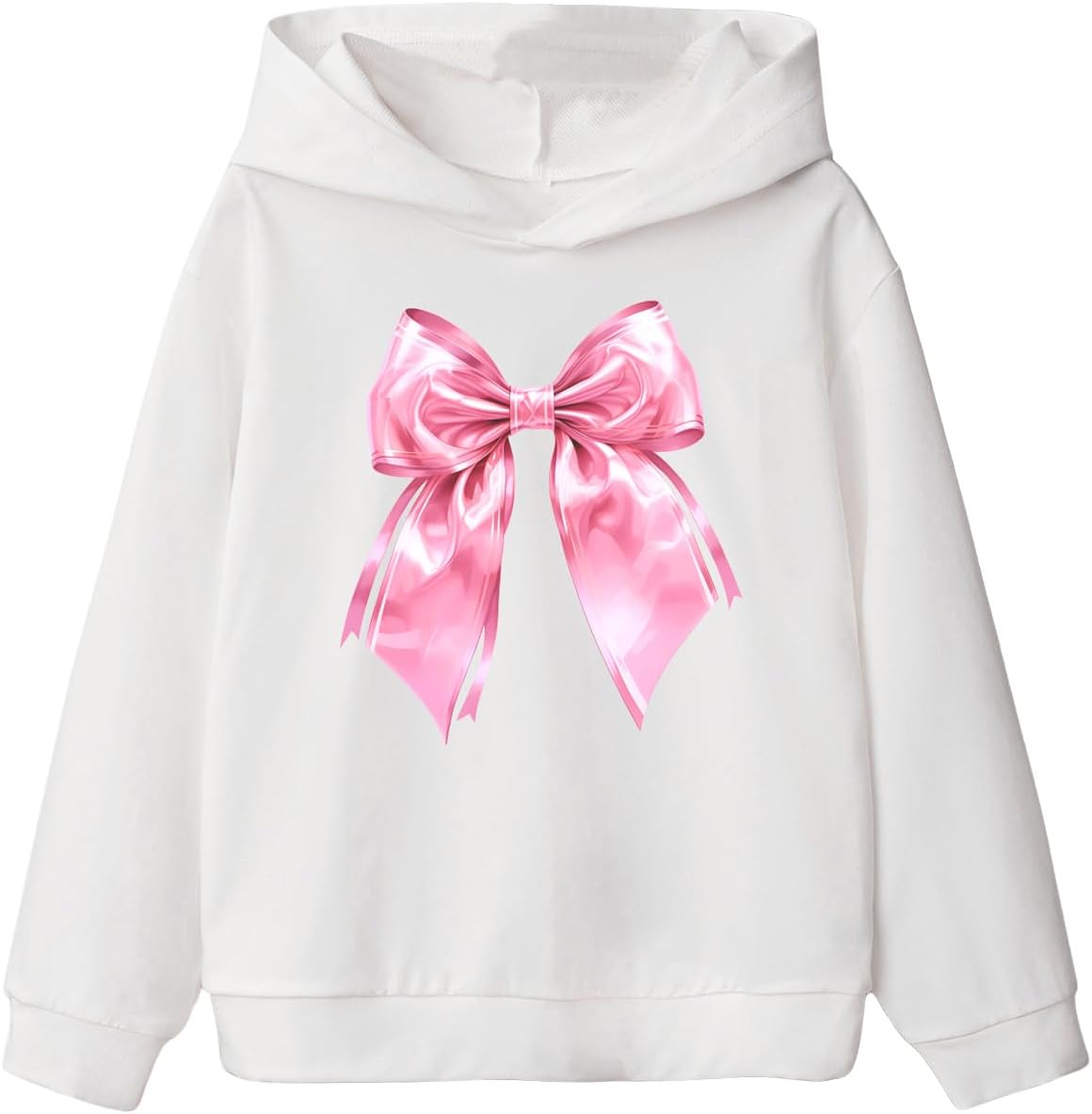 MakeMeChic Girls Bow Hoodie