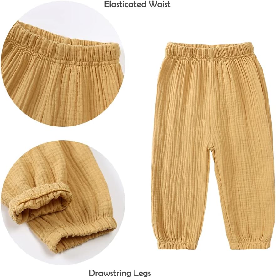Stylish 3-Pack Elastic Waist Pants