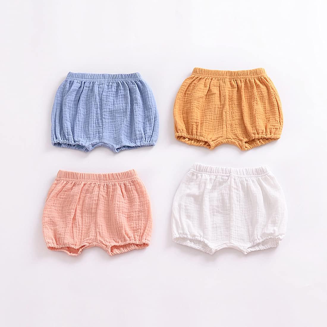 Cute Comfortable Bloomers with Elastic Waist for Baby Girls Boys