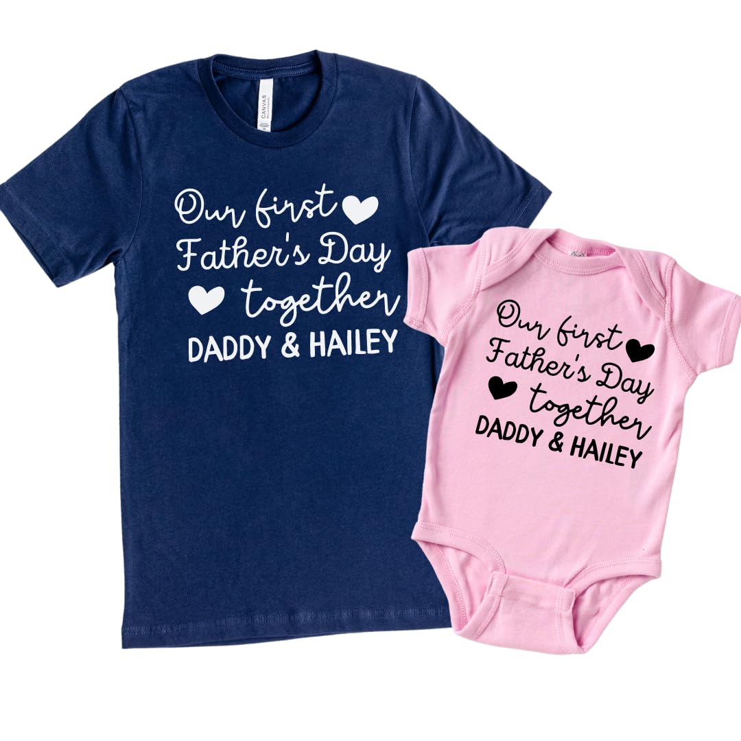 Matching Fathers Day Shirts for Dad Baby