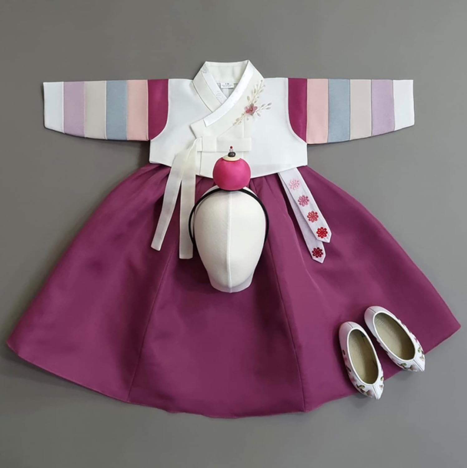 Korean Baby Girl Hanbok Top and Skirt Combo