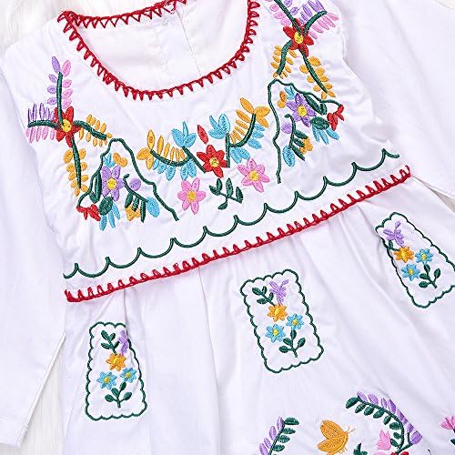 Elegant Ethnic Floral Knit Dress for Baby Girls