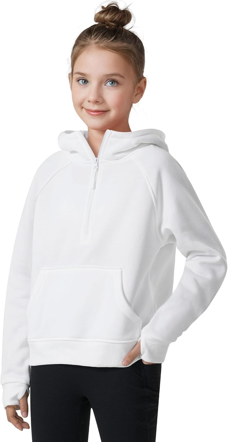JOCMIC Girls Half Zip Fleece Sweater
