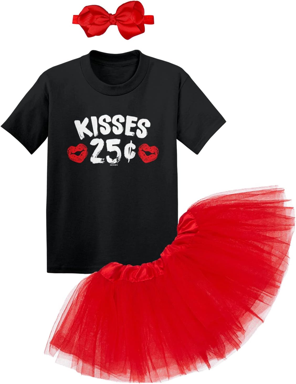 Kisses 25 Cents - Hearts Love Cute Baby Outfit Set