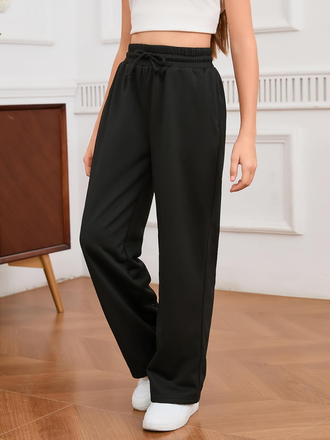 SOLY HUX Straight Wide Leg Sweatpants