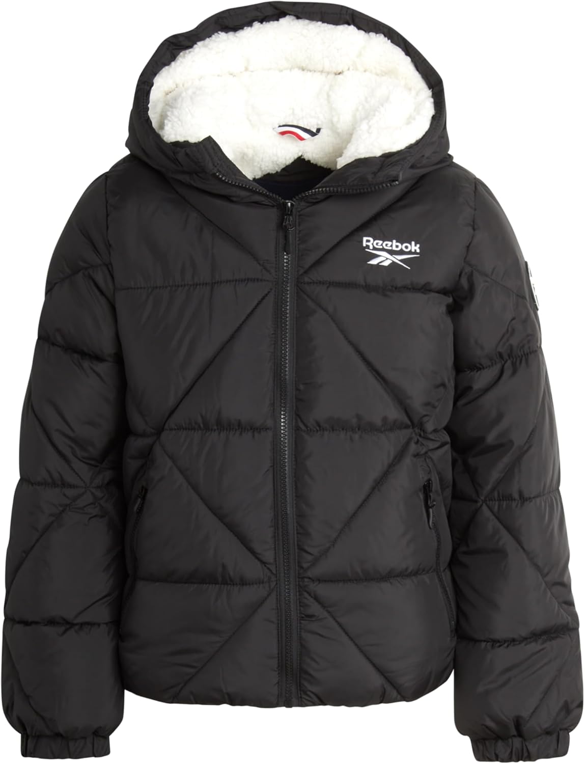 Reebok Girls Heavyweight Quilted Parka Warm Winter Jacket for Girls 4-16
