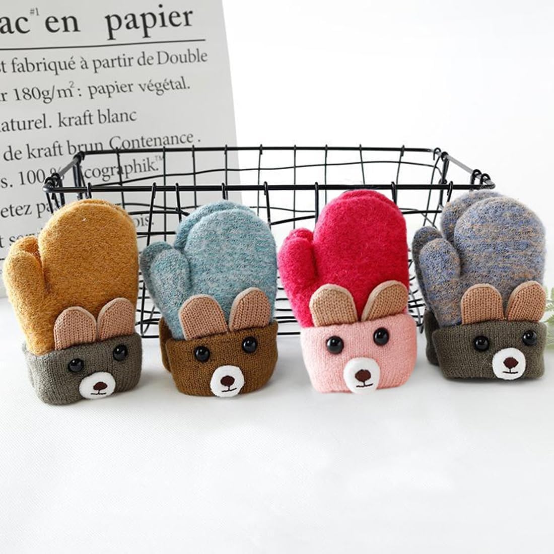 Cartoon Winter Mittens for Toddler