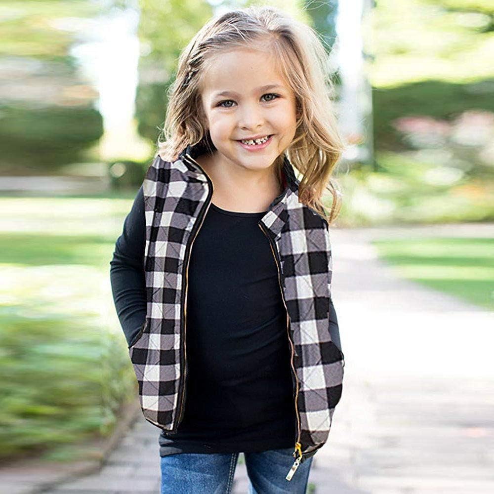 Toddler Kids Winter Puffer Vest for Girls and Boys
