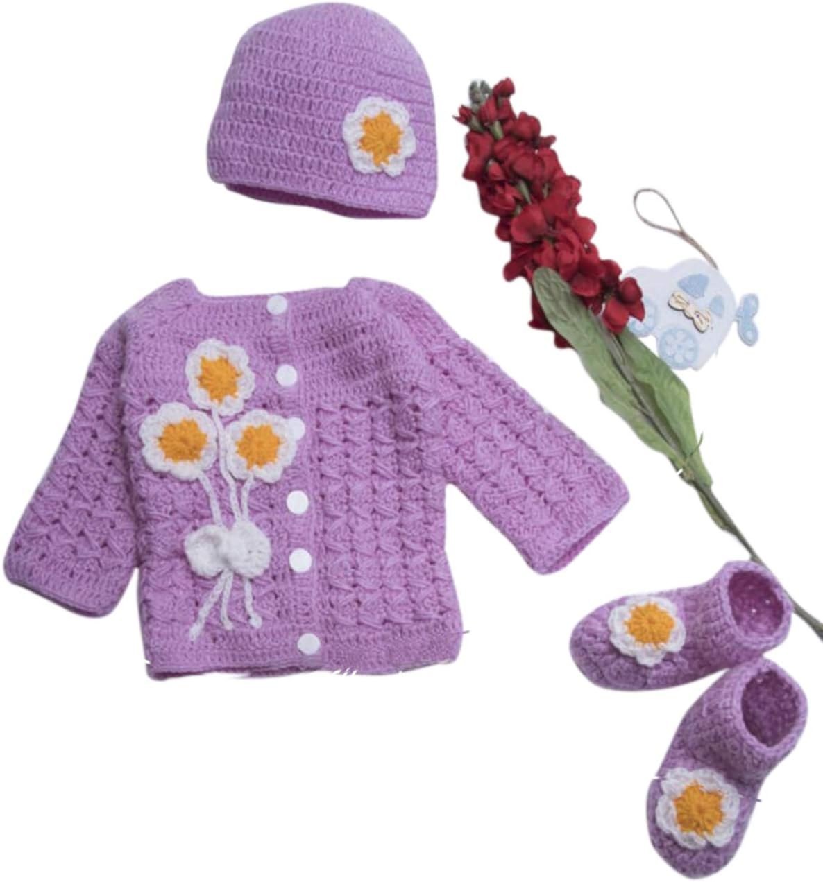 Adorable Knitted Baby Crochet Set for Newborn