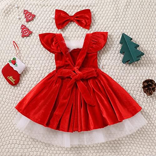 Red Santa Claus Dress for Toddlers Perfect Winter Christmas Party Outfit