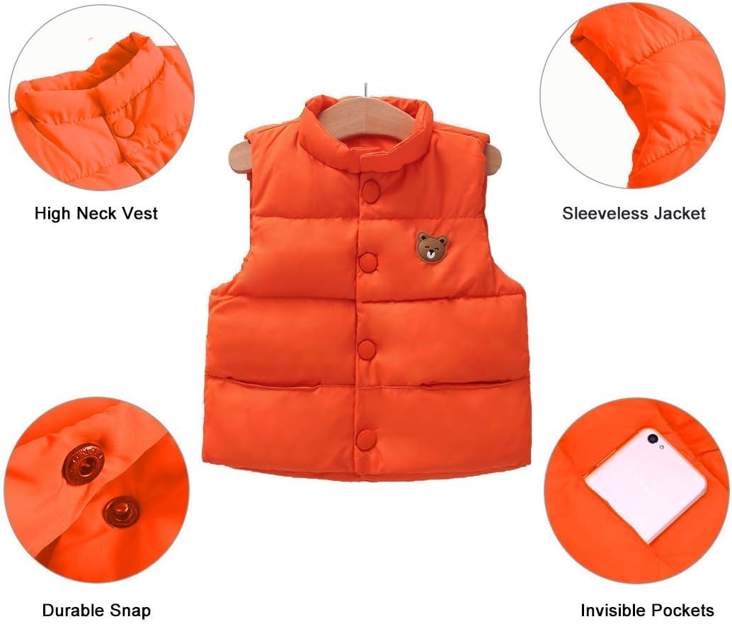 Cute Safe Winter vest for Kids Inner Layer