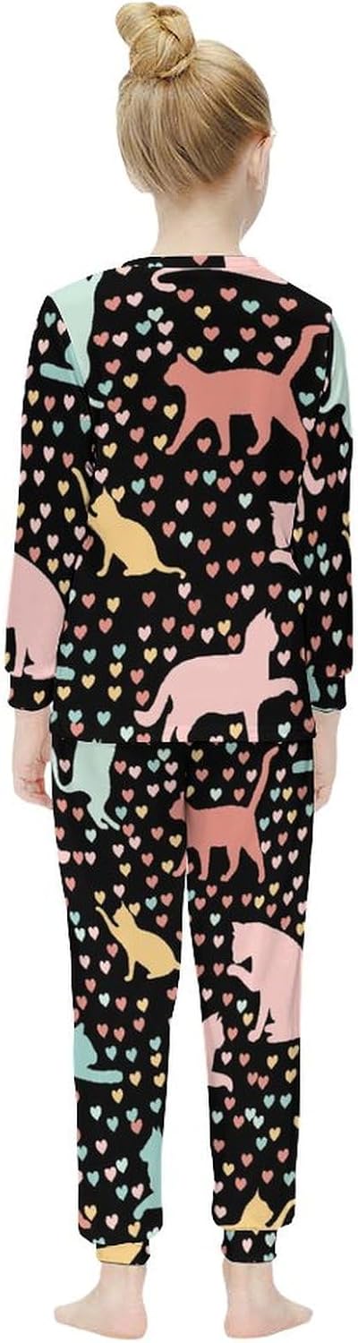 MEIKKO Girls Thermal Pajama Set - Long Johns Basic Set