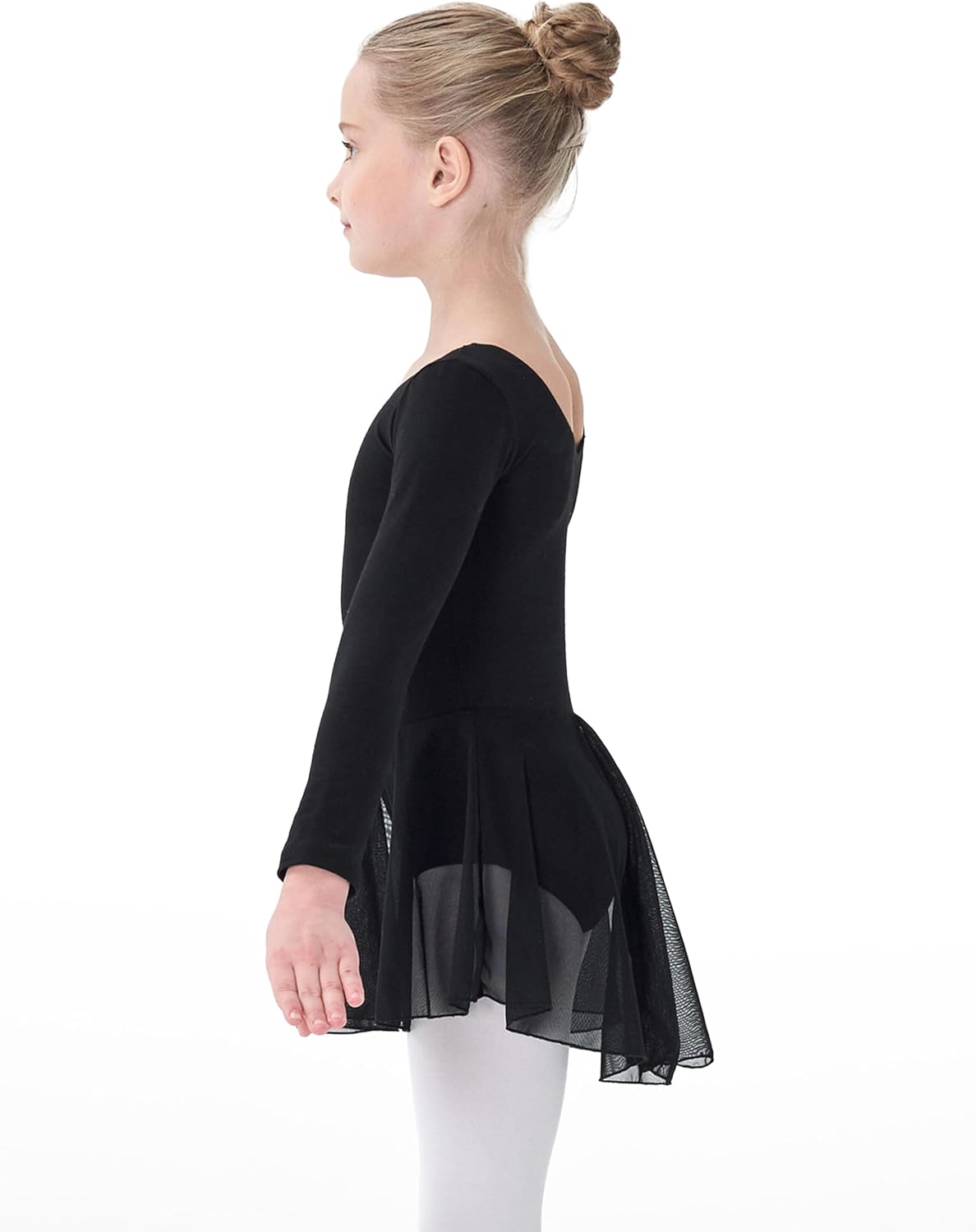 Mecceos Boys Long Sleeve Leotard Skirt for Dance and Gymnastics