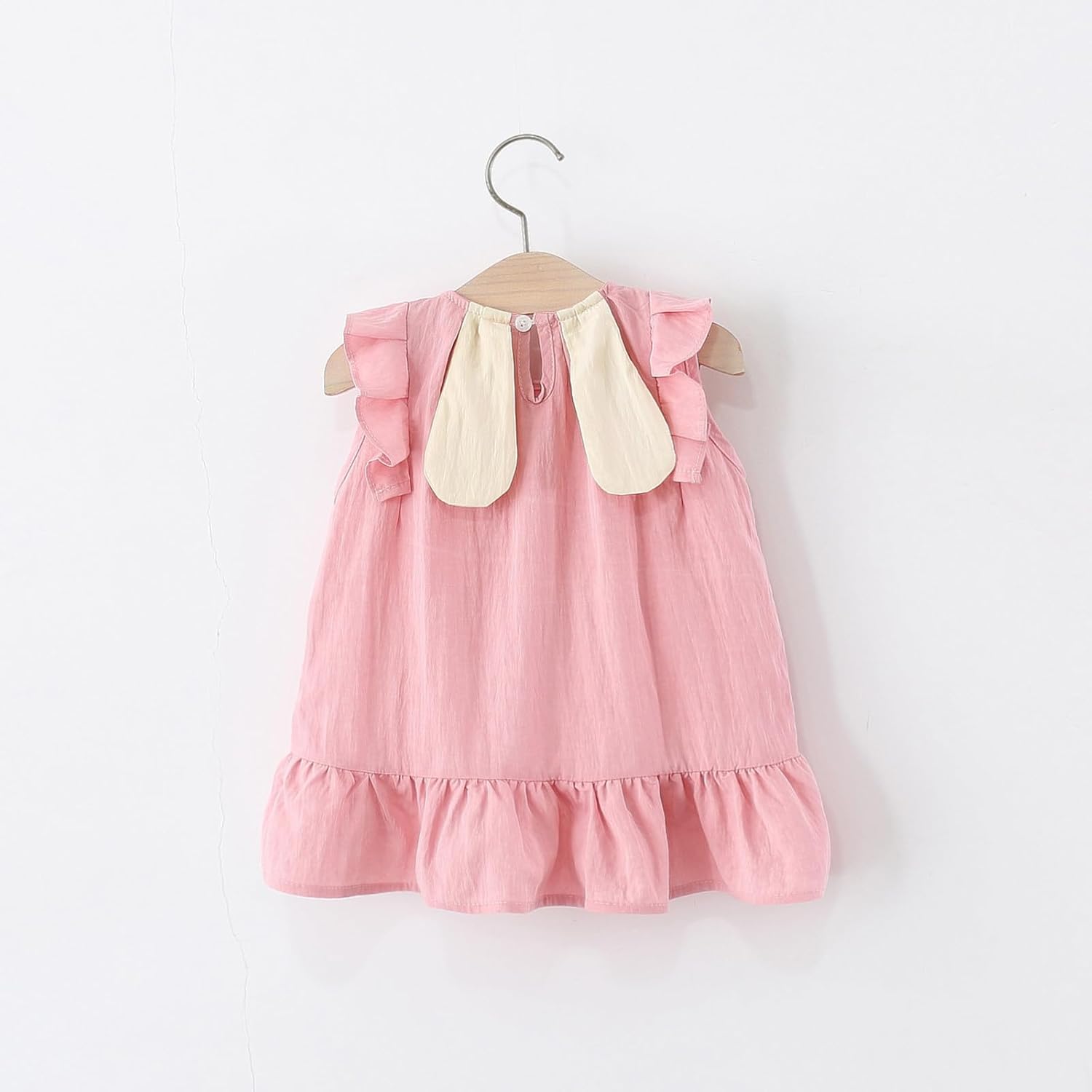 Ruffled Sleeveless Casual Dress for Toddler Girls