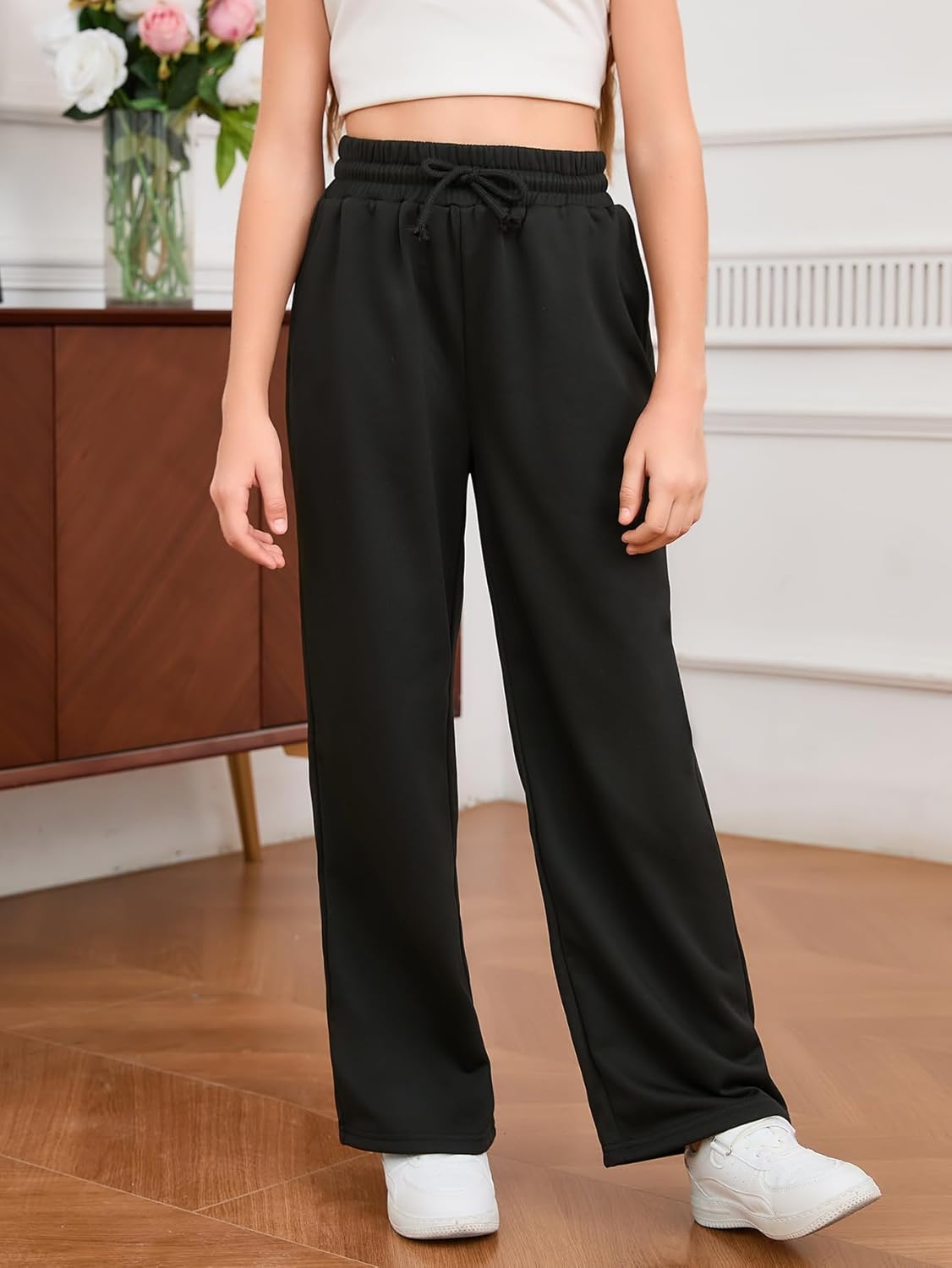 SOLY HUX Straight Wide Leg Sweatpants