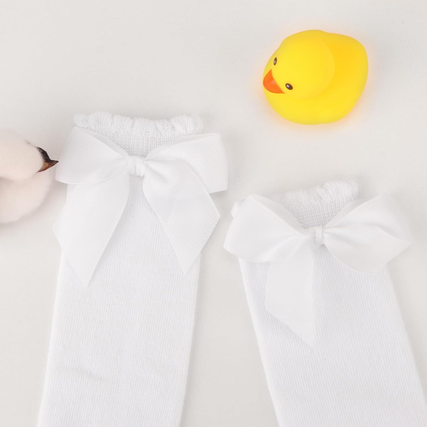 AQOKKA 3 Pairs Baby Knee High Socks for Girls