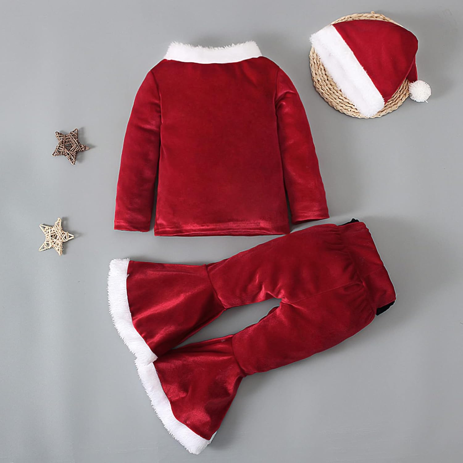 EnJoCho 4PC Christmas Cosplay Outfit for Kids 1-7 Years