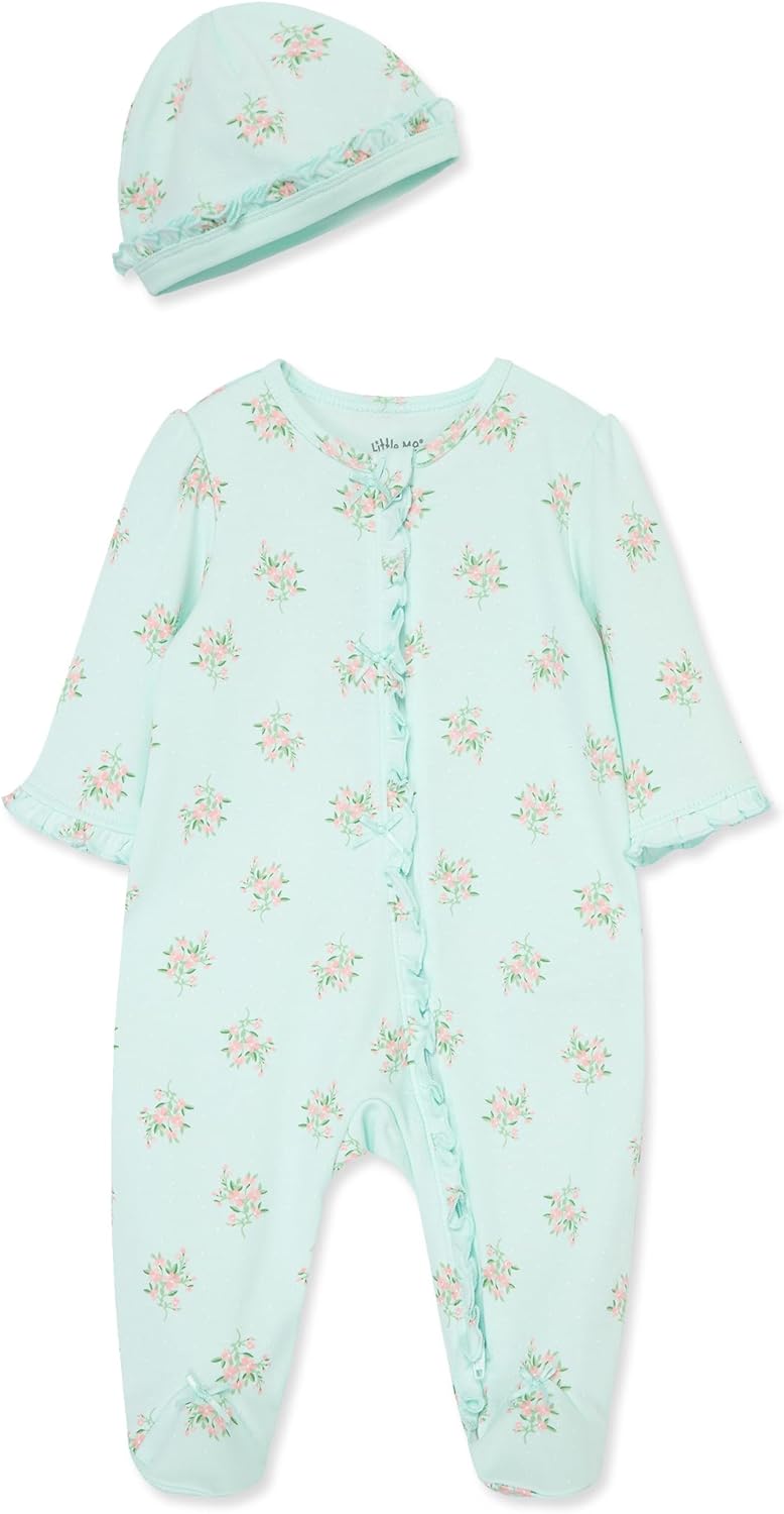 Little Me Harmless 100 Cotton Romper with Hat