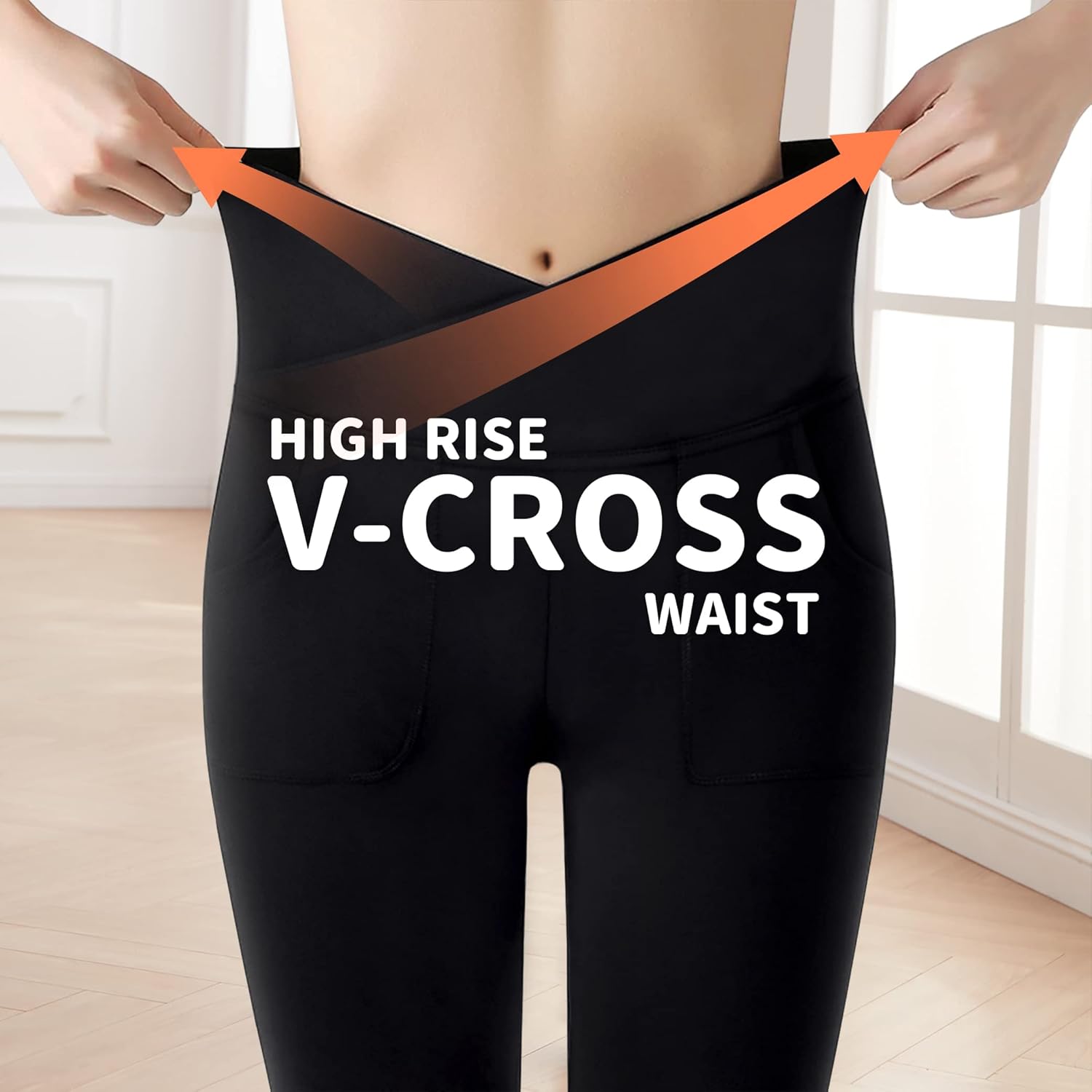 Gnainach Girls Stretchy Cross Flare Yoga Pants High Waisted Soft and Functional