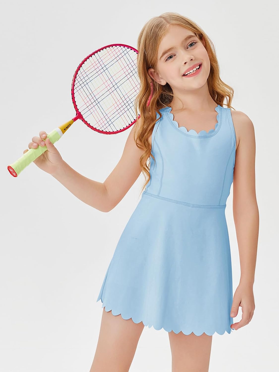 Batermoon Girls Athletic Tennis Dress and Shorts Comfortable Stylish