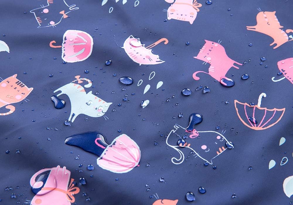 SHOOYING Kids Rain Jacket Waterproof Windbreakers for Boys Girls