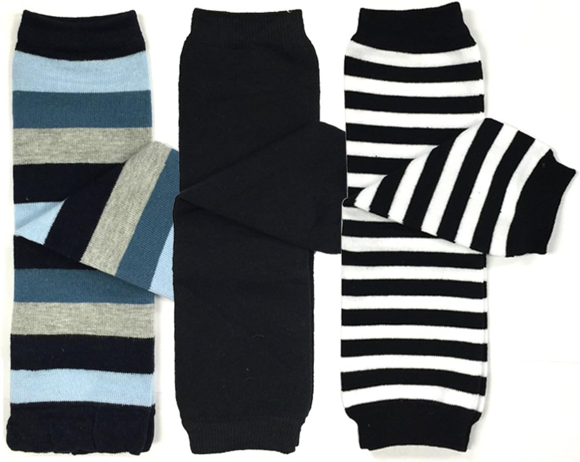 Bowbear 3-Pair LegWarmers for Babies Toddlers Keep Warm Safe