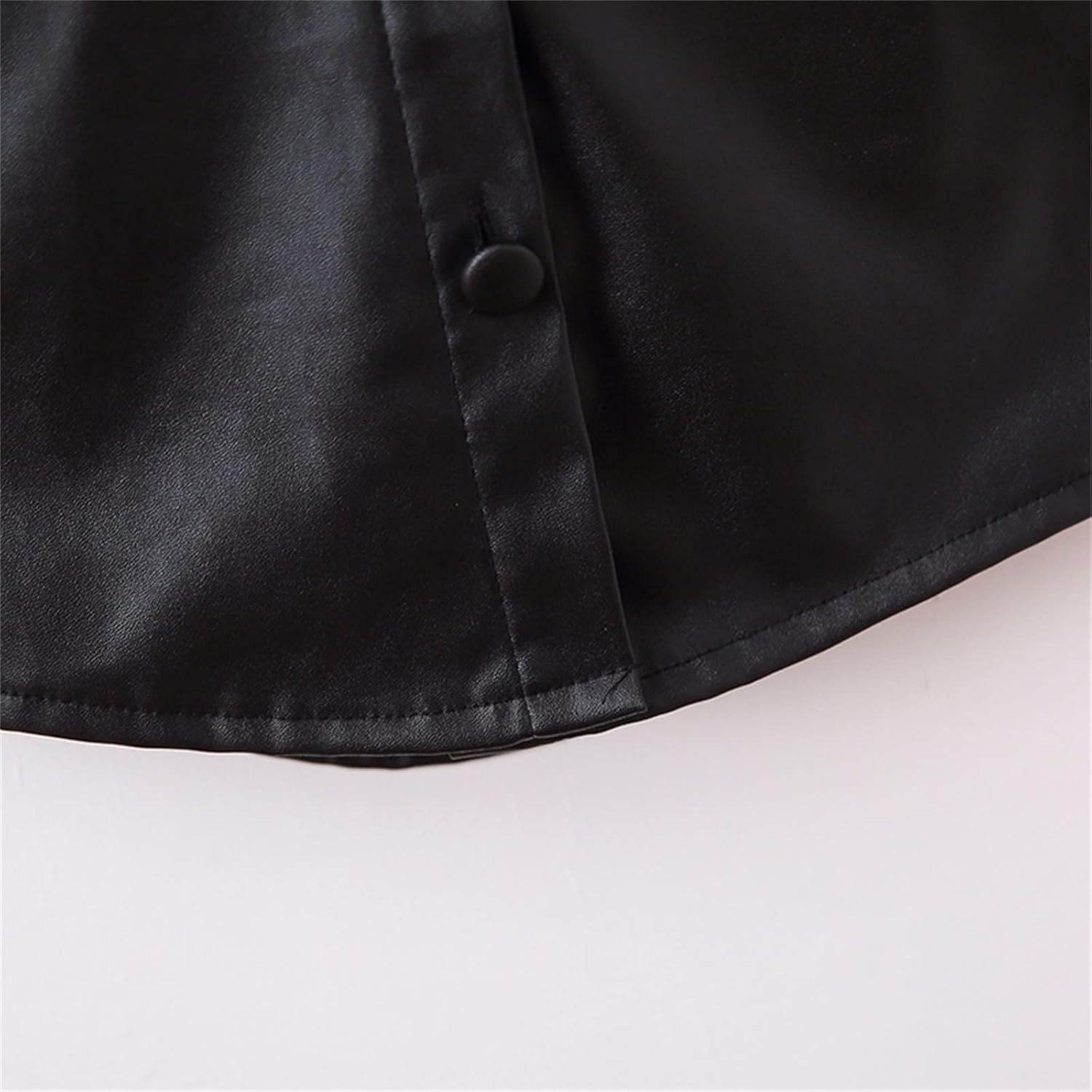 AMIMOJY Toddler Girls Infant Long Sleeve PU Leather Jacket Winter