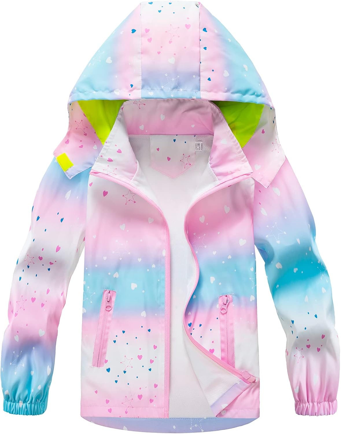 HZXVic Boys Toddler Waterproof Rain Jacket