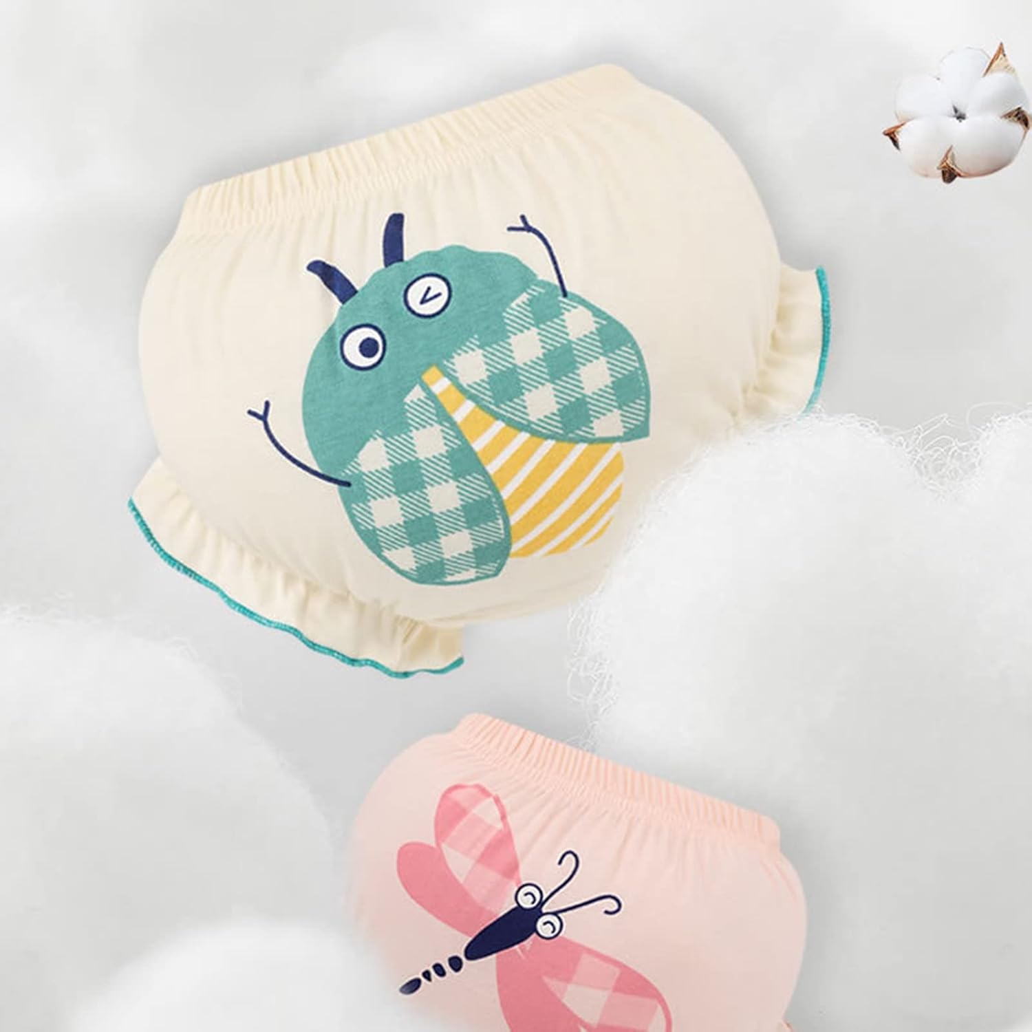 Crisp Comfortable Baby Girls Stripe undies for Infant Toddler