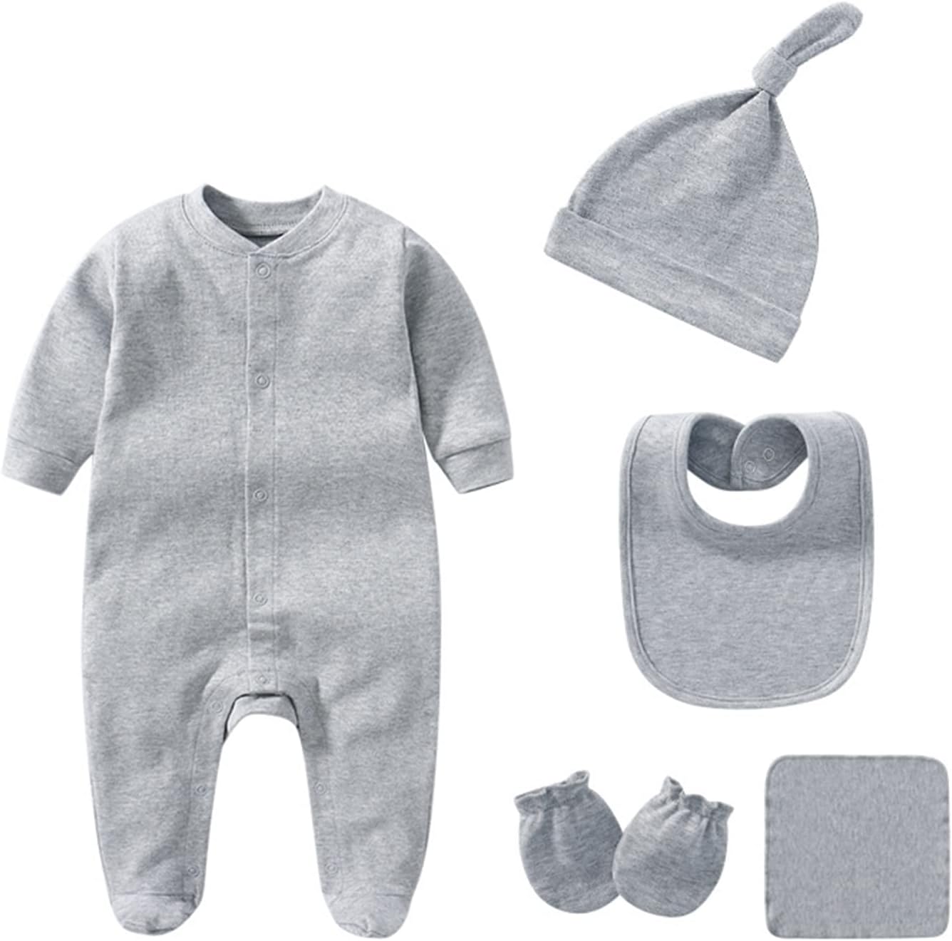 Iadoer Baby Unisex Cotton Layette Set