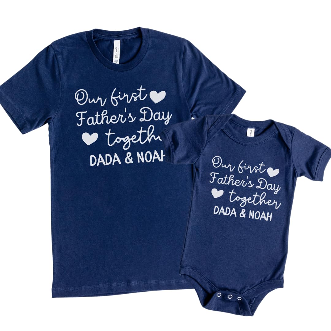 Matching Fathers Day Shirts for Dad Baby
