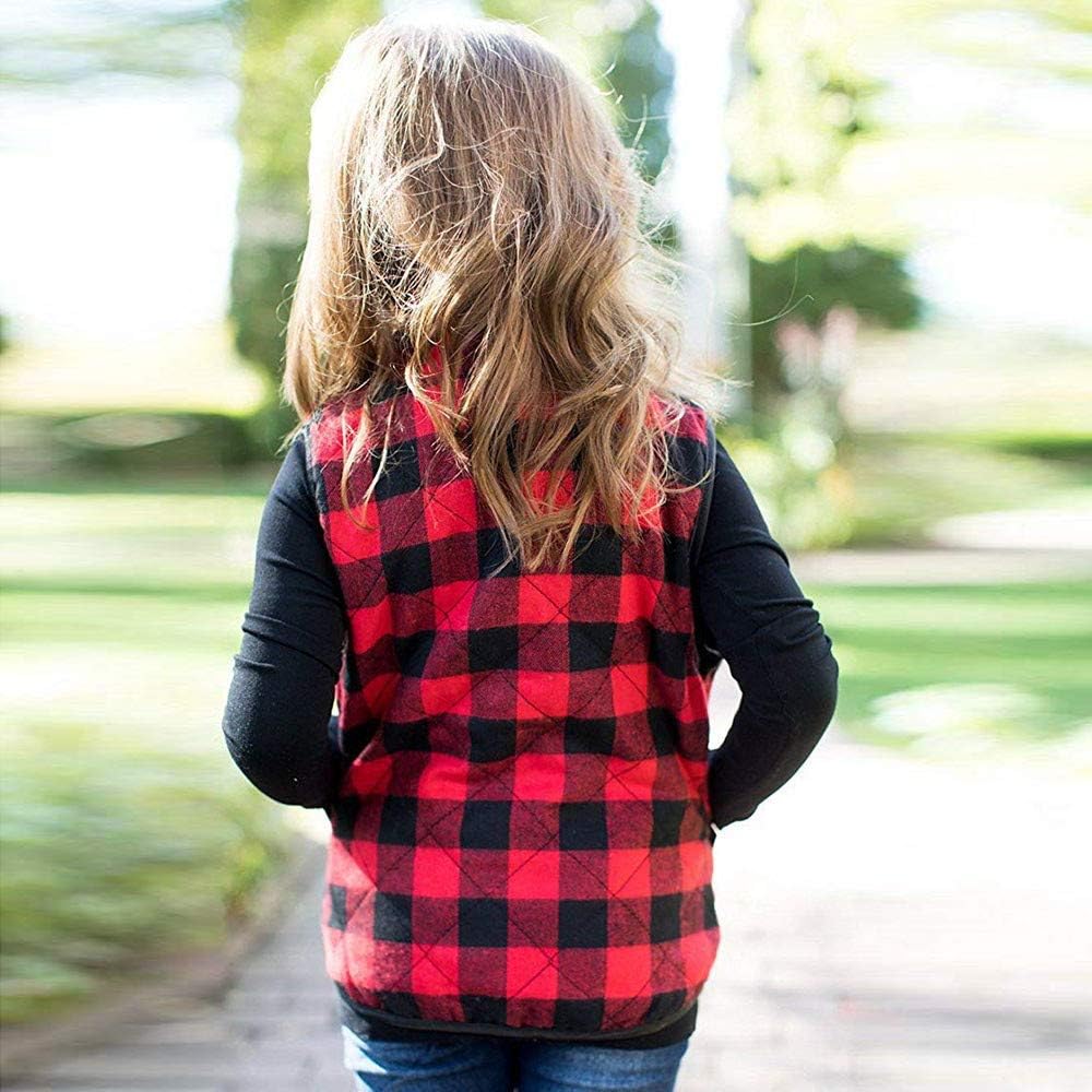 Toddler Kids Winter Puffer Vest for Girls and Boys