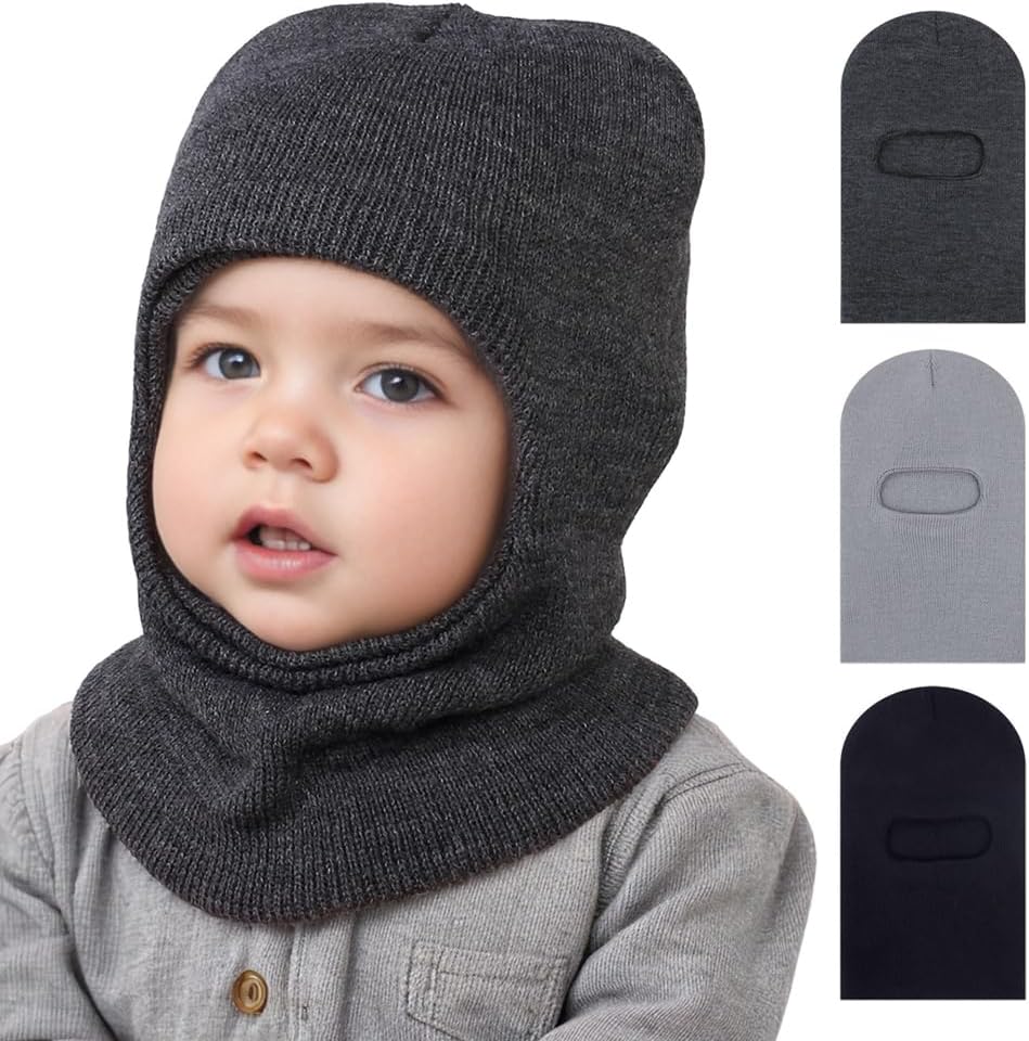 IKASUS Baby Winter Hat Fleece Lined Snug Fit for Kids