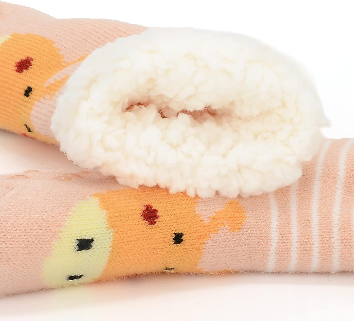 Warm Cozy Fuzzy Socks for Kids Non-Skid Fall-Winter Protein Gift