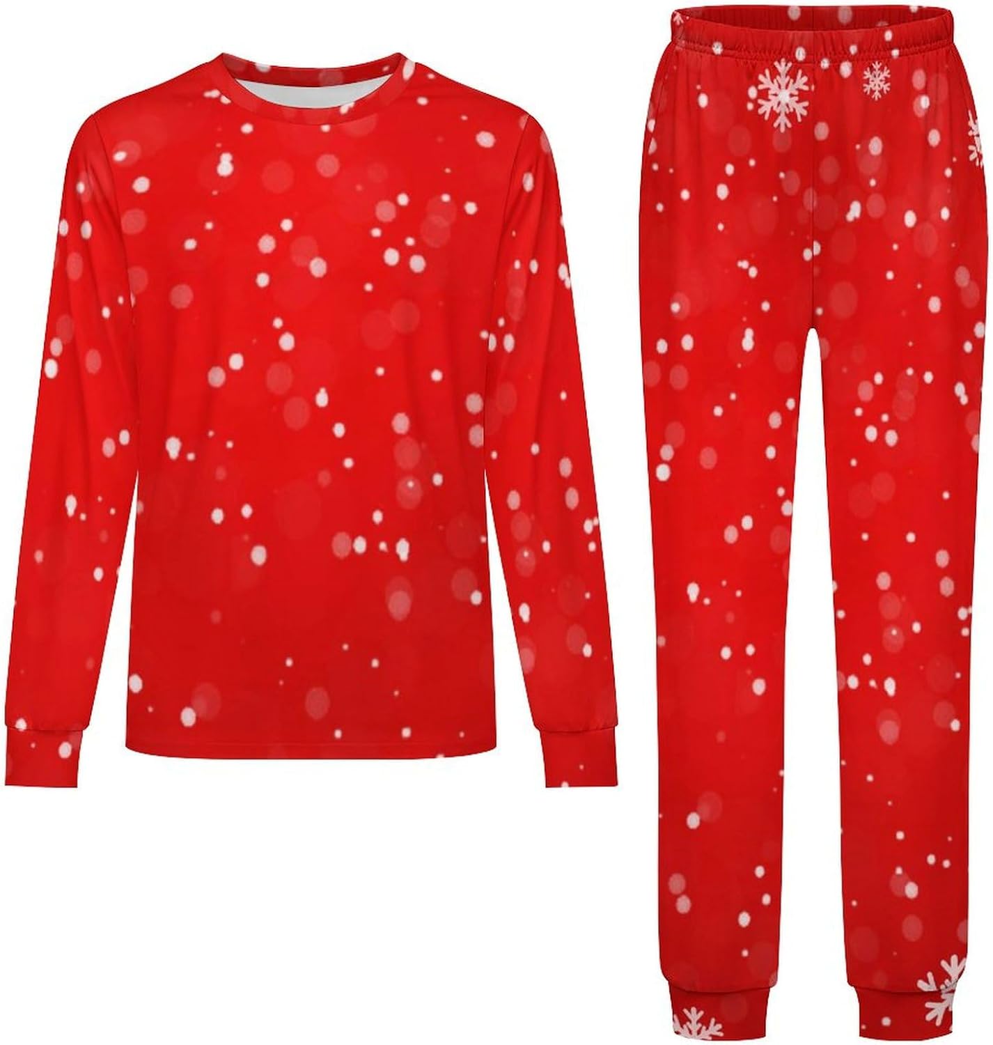 MEIKKO Christmas Gnomes Lights Thermal Underwear Set for Kids