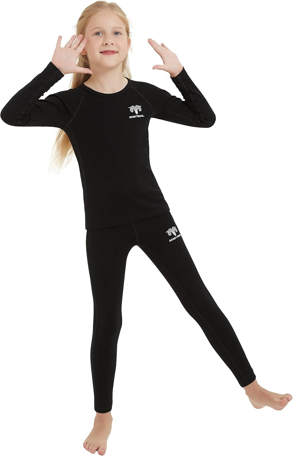 Adeptwool Girl Kids Thermal Set True Heat confidence undergarment