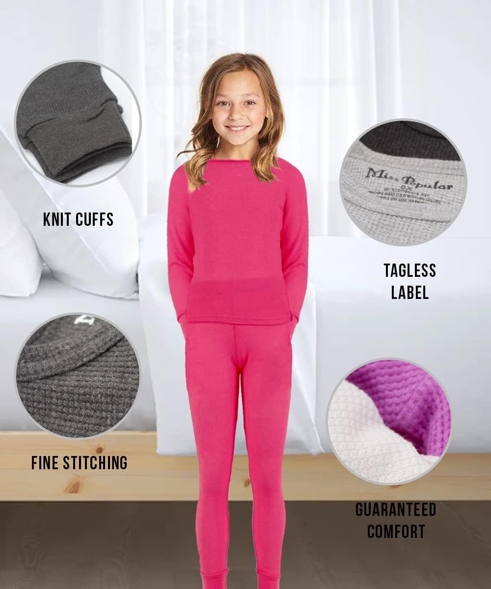 Girls 4-Piece Thermal Set Perfect for All Seasons Uses