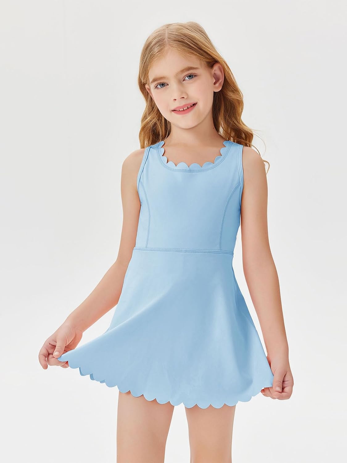 Batermoon Girls Athletic Tennis Dress and Shorts Comfortable Stylish