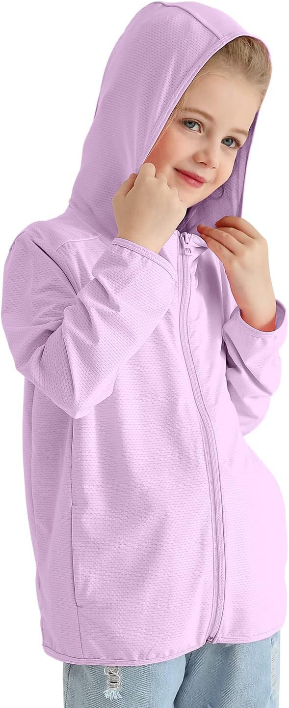 Kids Athletic Hoodie Dry Fit Sun Protection