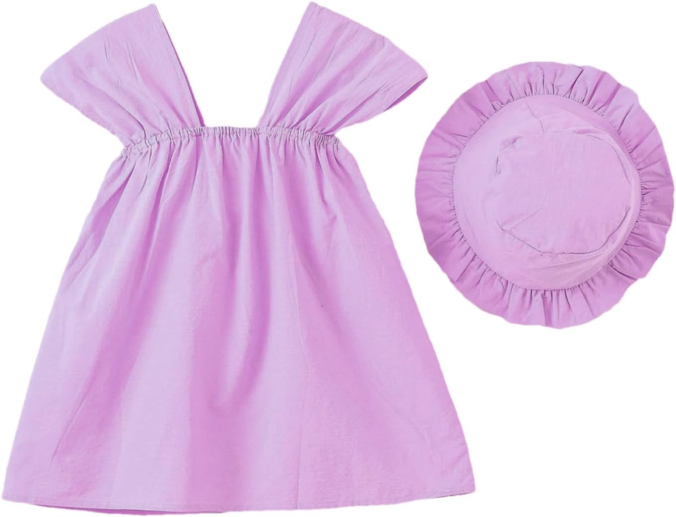 Adorable Toddler Girls Smocked Dresses Sun Hats