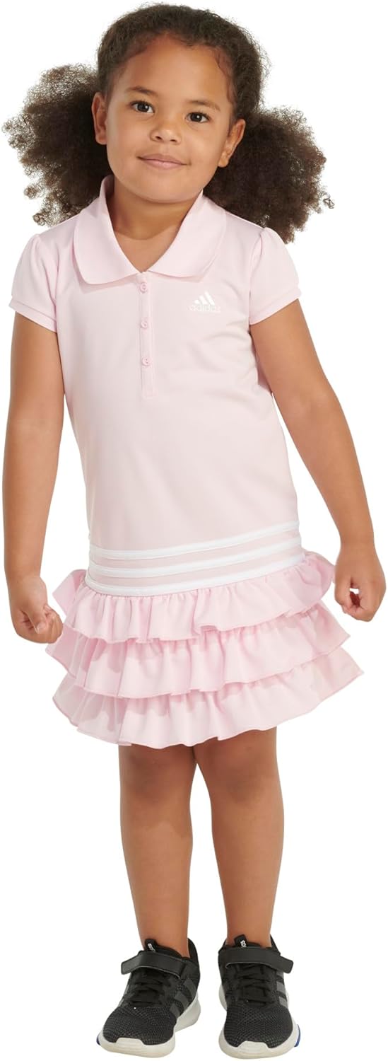 Adidas Girls Active Polo Ruffle Dress