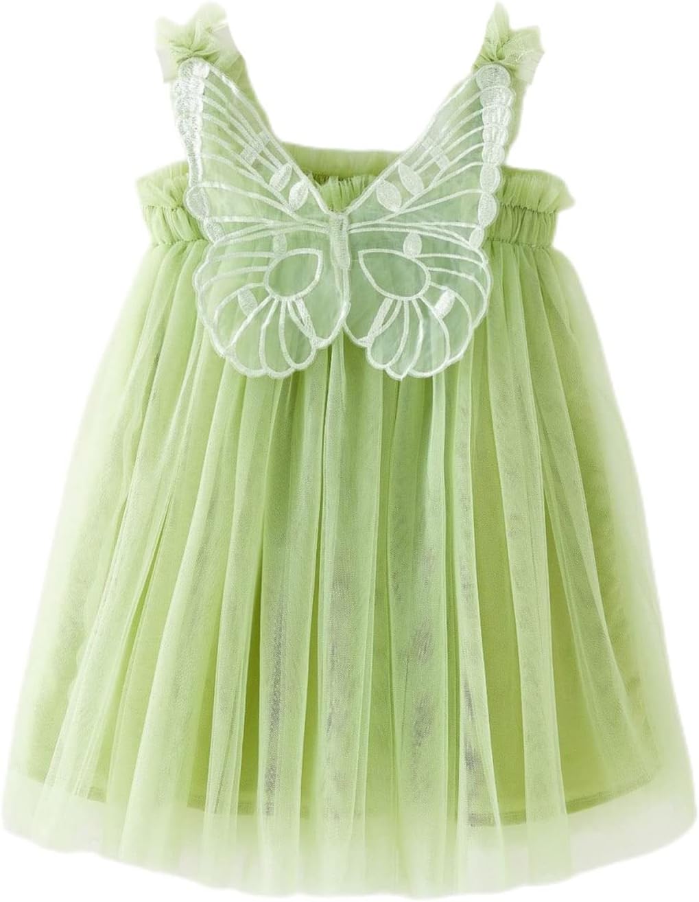 Wankang Butterfly Wings Princess Dress for Toddlers