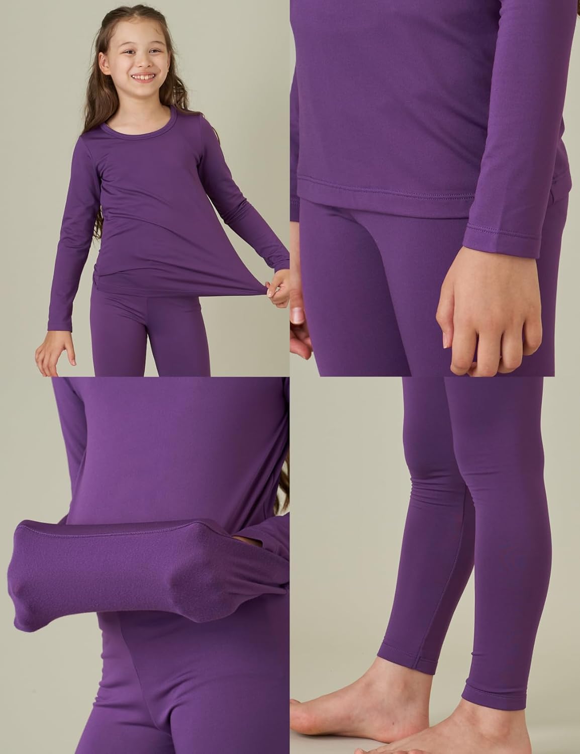 Warm Cozy Girls Thermal Set for Winter