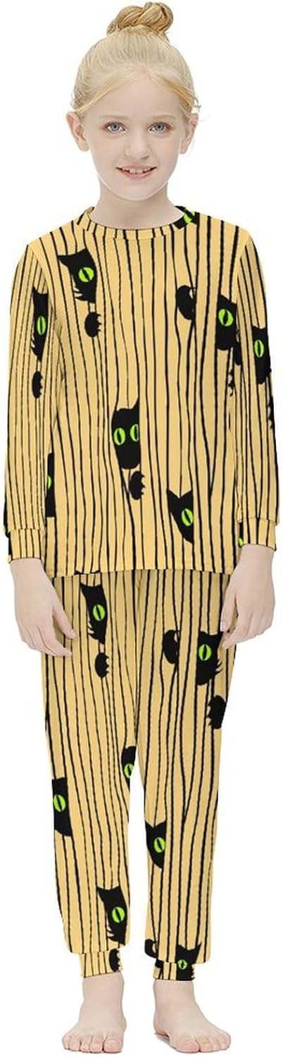 Girls Underwear Set Thermal Pajama Set for Winter