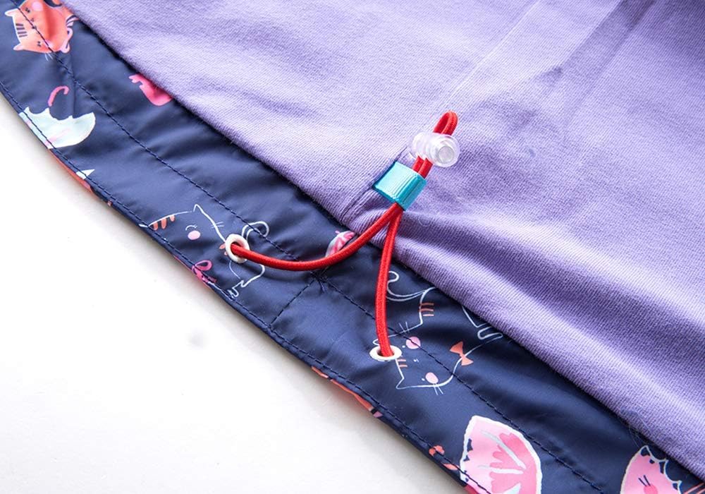 SHOOYING Kids Rain Jacket Waterproof Windbreakers for Boys Girls