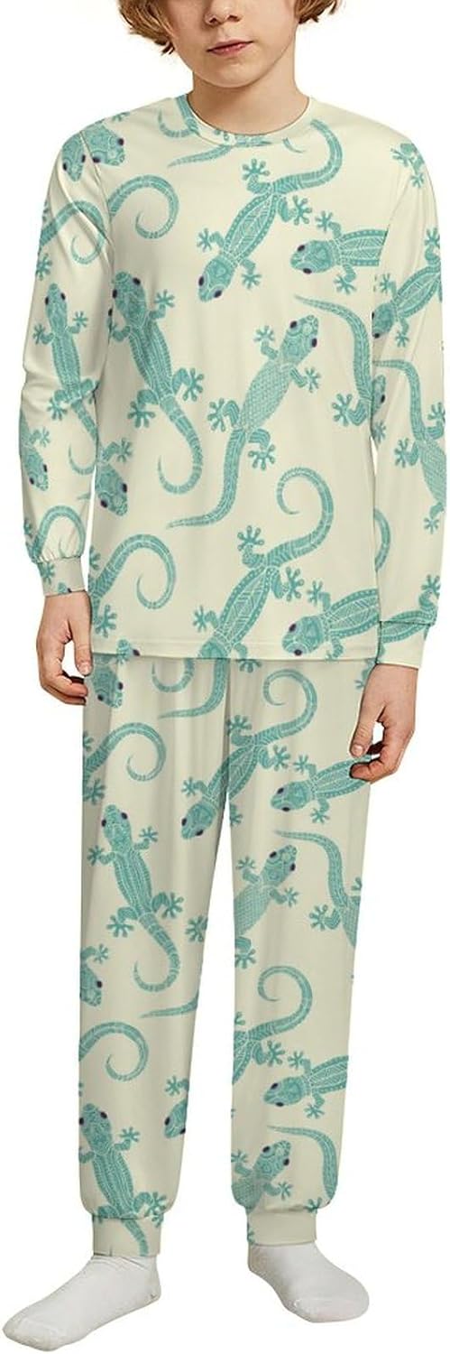 Modern Halloween Pumpkin Thermal Underwear Set for Kids