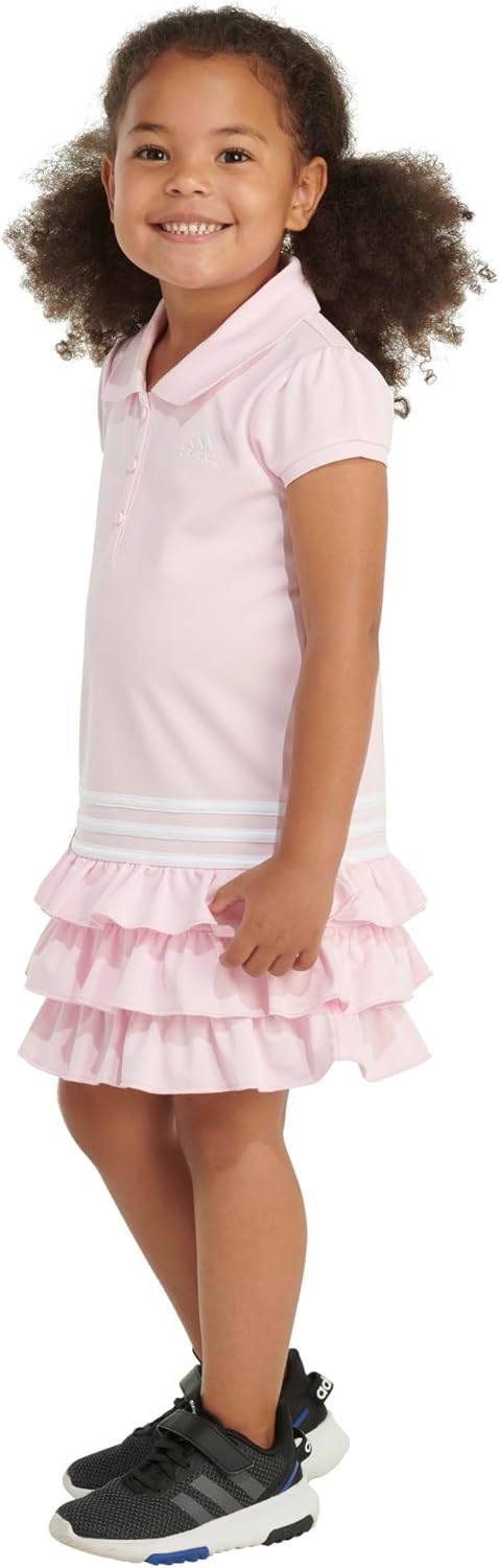 Adidas Girls Active Polo Ruffle Dress