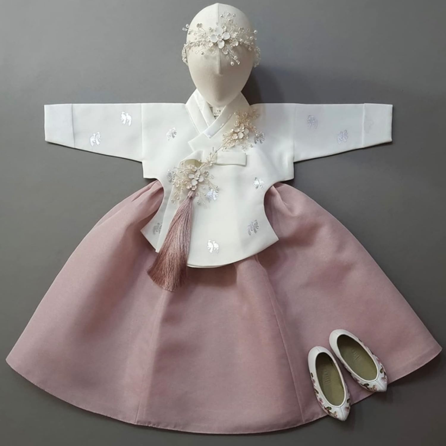Ivory Indie Pink Dangui Girl Hanbok