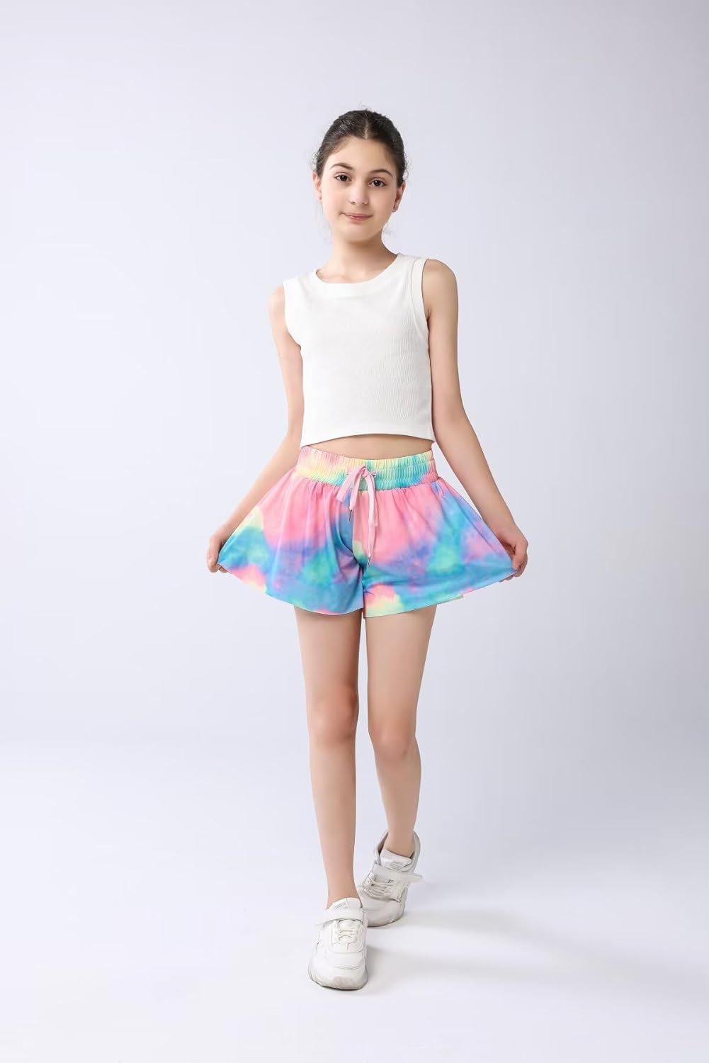 ZQAJUXG Flowy Spandex Shorts - Active Trendy and Supportive
